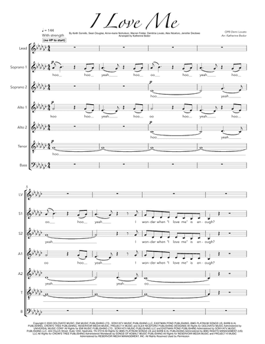 I Love Me (arr. Katherine Bodor)