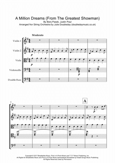 A Million Dreams (arr. Julie Doubleday)