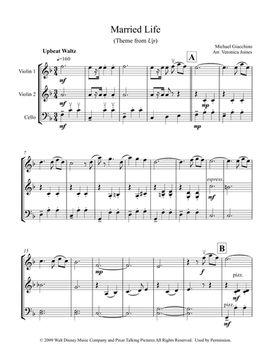 Married Life (arr. Veronica Joines)