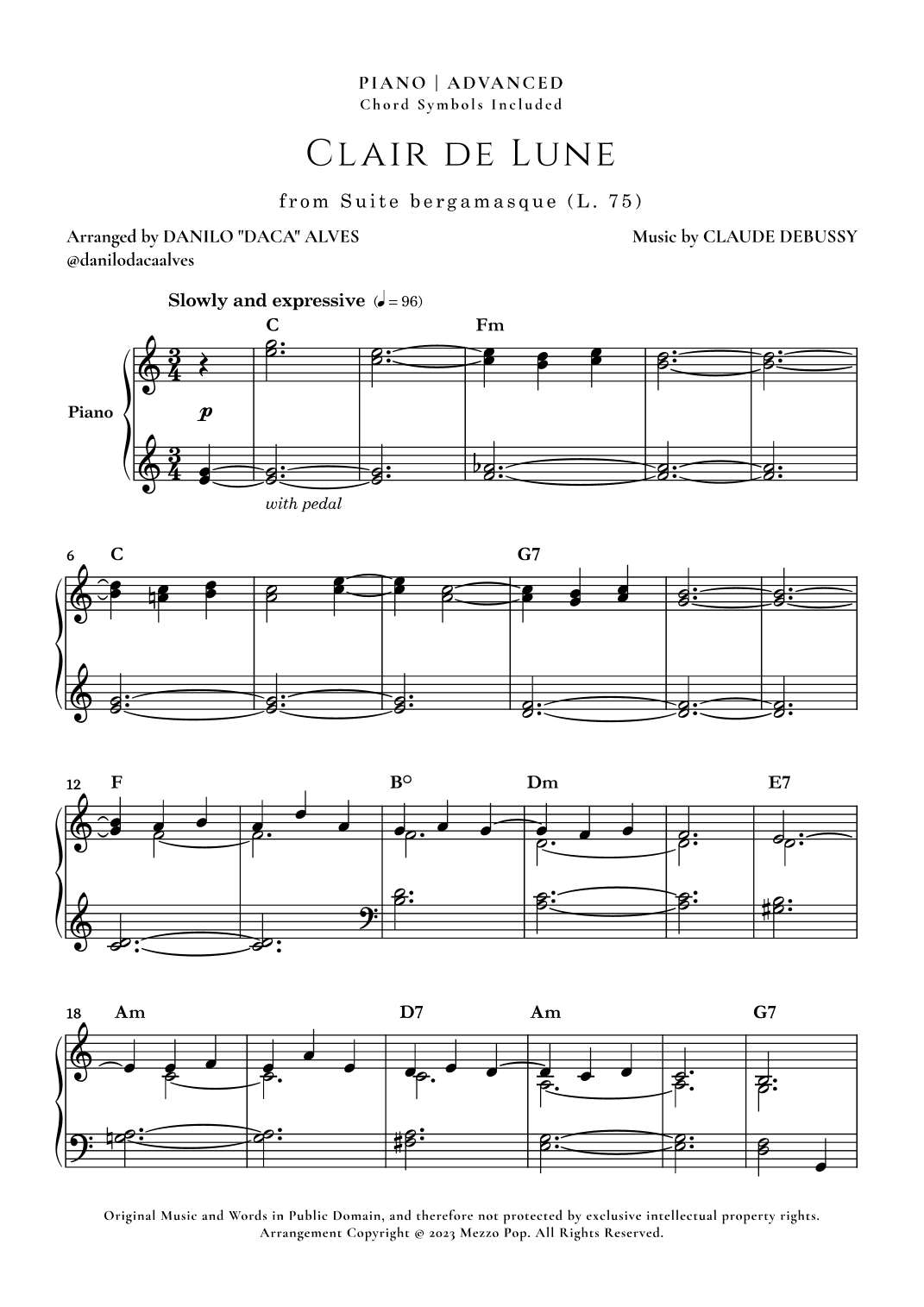 Clair de Lune (arr. Danilo "Daca" Alves)