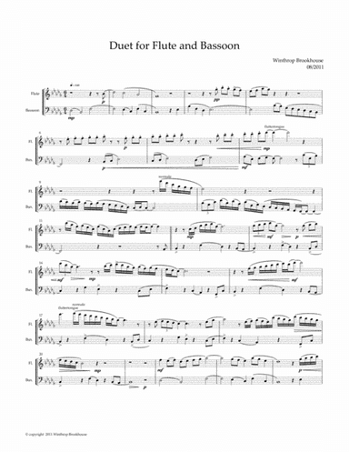 Duet for Flute and Bassoon