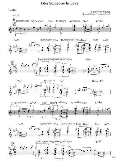 Like Someone In Love (arr. Fernando Corrêa)
