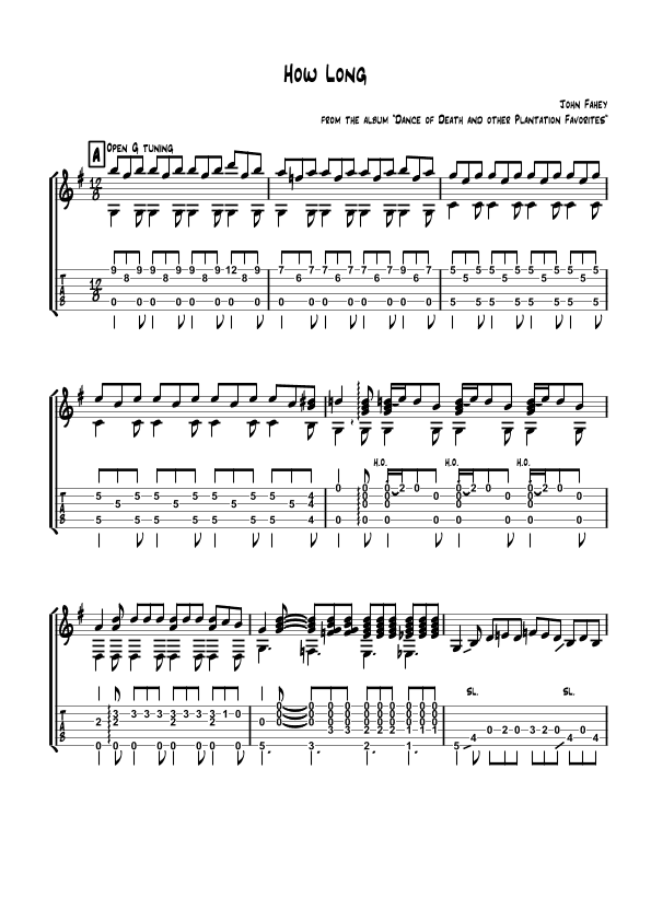 How Long (arr. John Fahey)