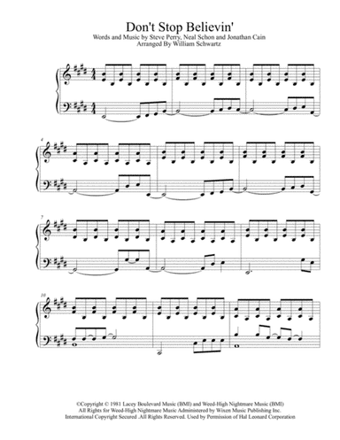 Don't Stop Believin' (arr. William Schwartz)