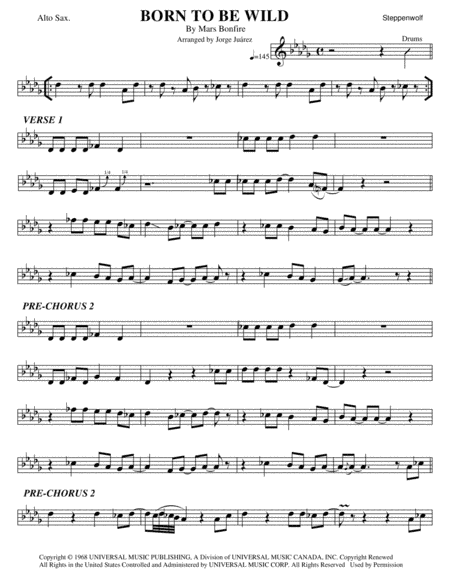 Born To Be Wild (arr. Jorge Juárez)