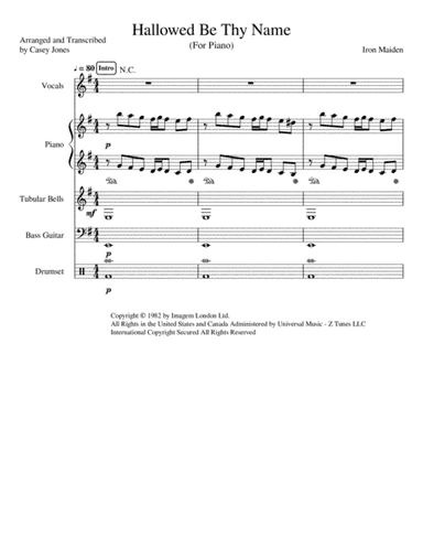 Hallowed Be Thy Name (arr. Casey Jones)