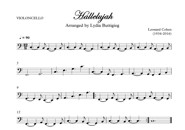 Hallelujah (arr. Dr Lydia Buttigieg)