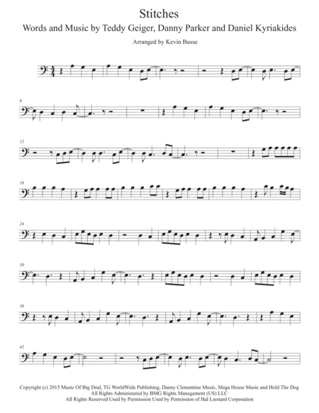 Stitches (arr. Kevin Busse)