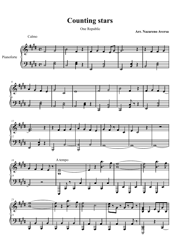 Counting Stars (arr. Nazareno Aversa)