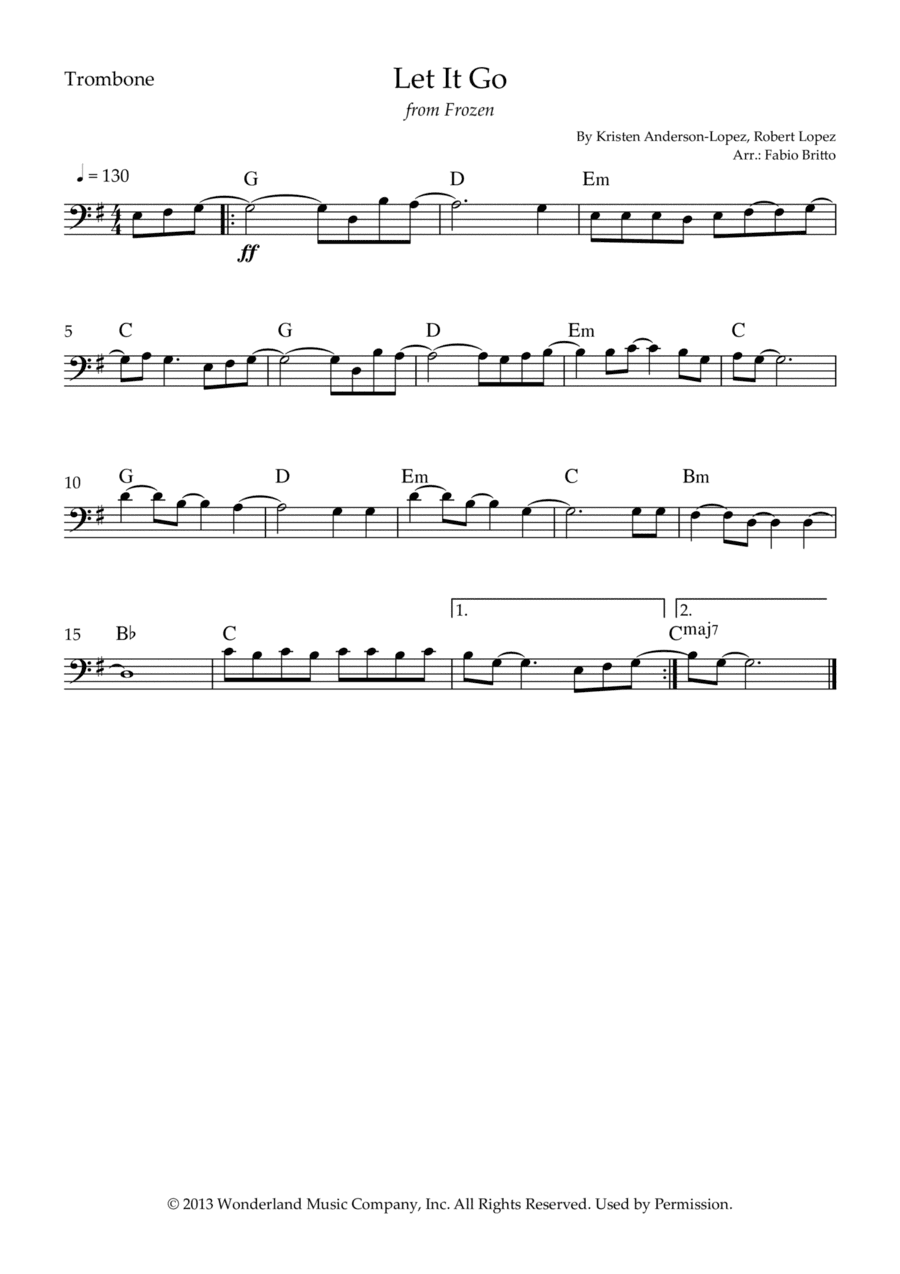 Let It Go (arr. Fabio Britto)