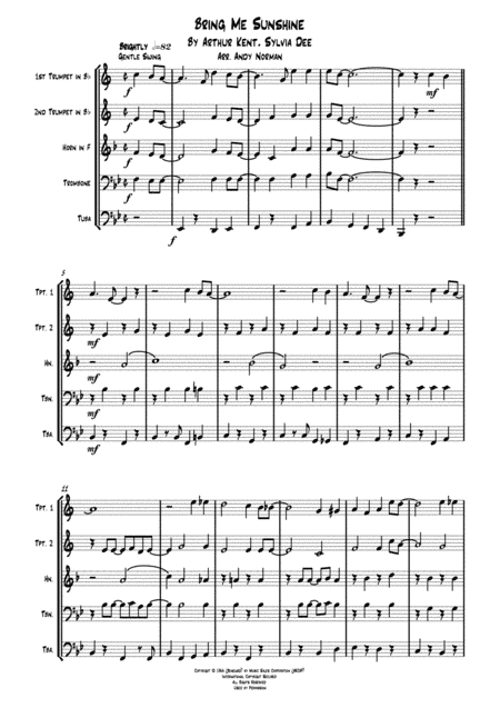 Bring Me Sunshine (arr. Andy Norman)