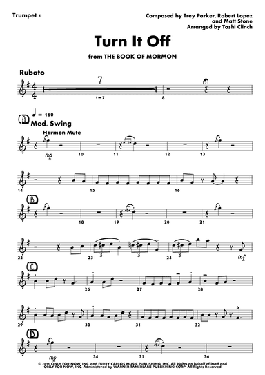 Turn It Off (arr. Toshi Clinch)