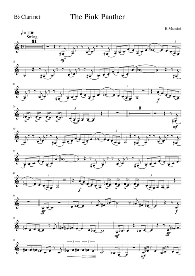 The Pink Panther (arr. Zachary Corbett)