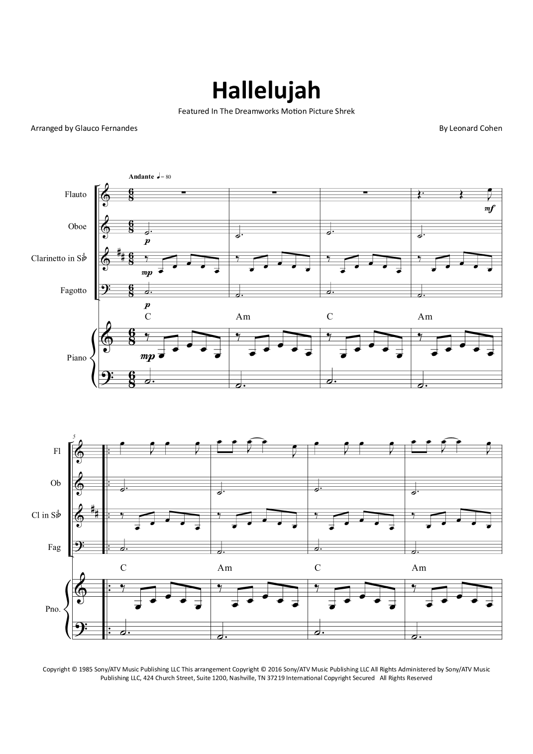 Hallelujah (arr. Glauco Fernandes)