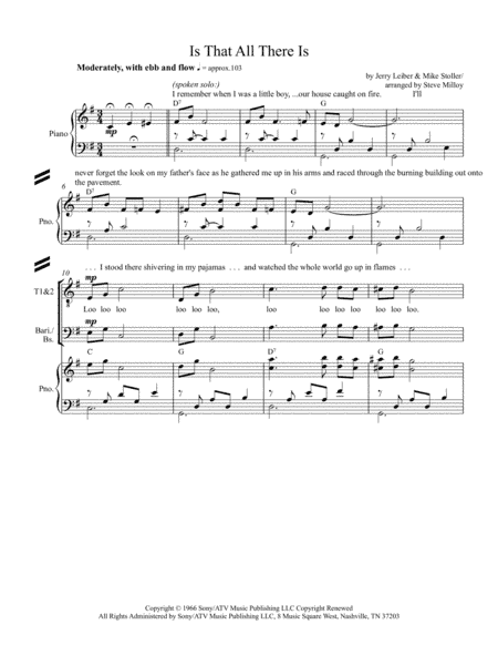 Is That All There Is (arr. Steve Milloy)