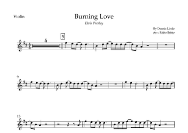 Burning Love (arr. Fabio Britto)
