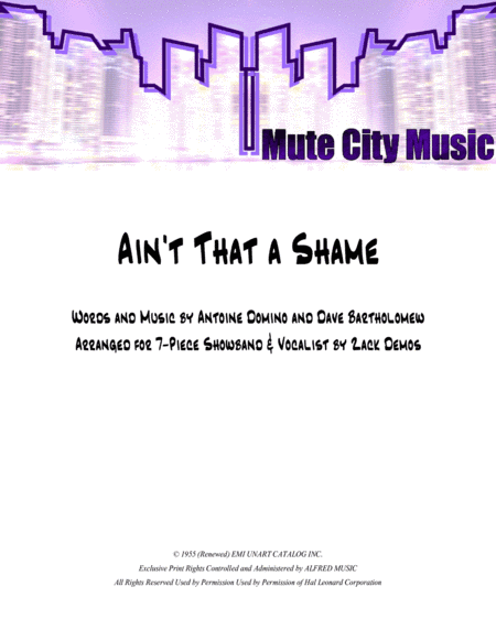 Ain't That A Shame (arr. Zack Demos)