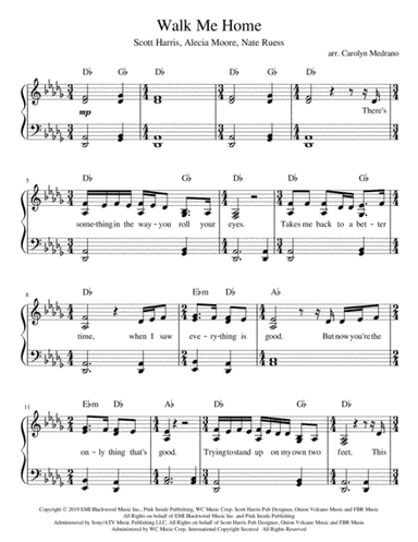 Walk Me Home (arr. Carolyn Medrano)