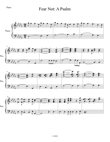 Fear Not: A Psalm