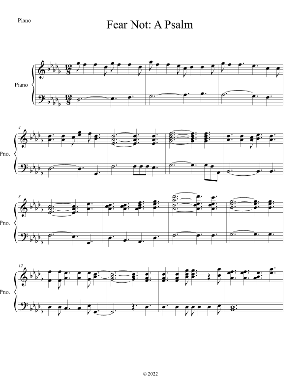 Fear Not: A Psalm