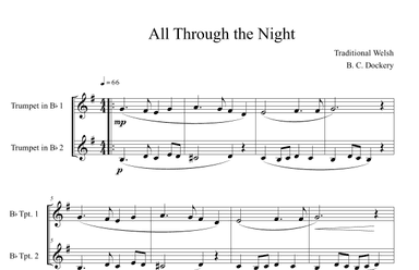 All Through the Night (Trumpet Duet) (arr. B. C. Dockery)