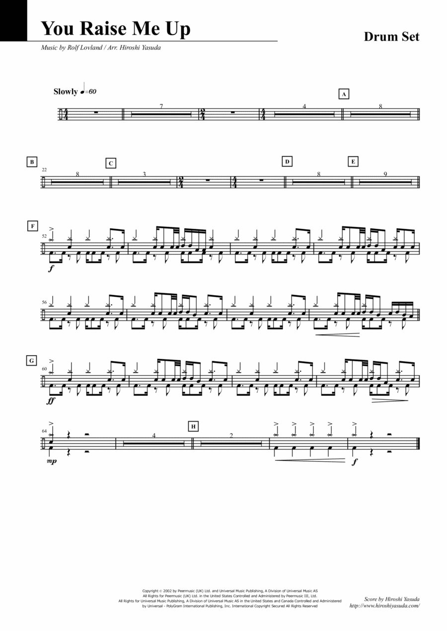 You Raise Me Up (arr. Hiroshi Yasuda)