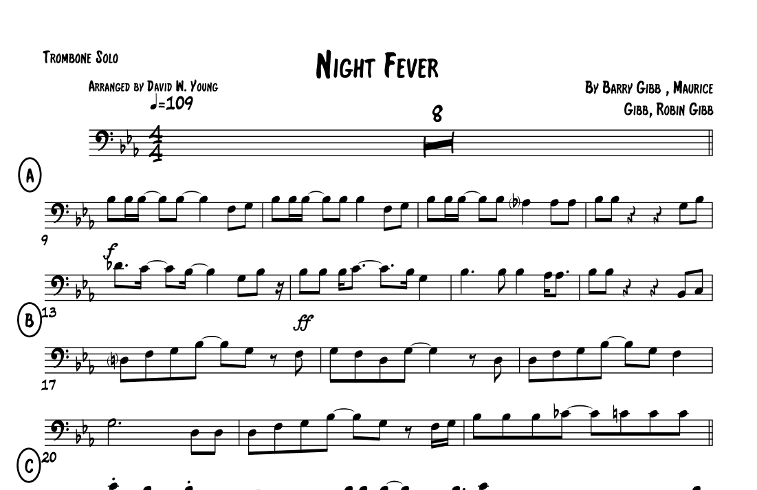 Night Fever (arr. David W. Young)
