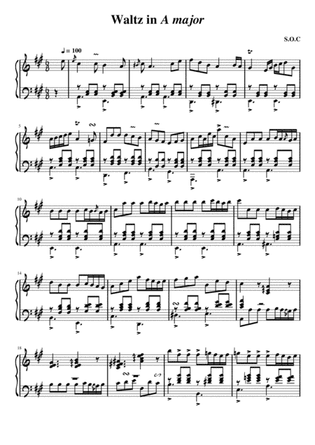 Waltz in A major