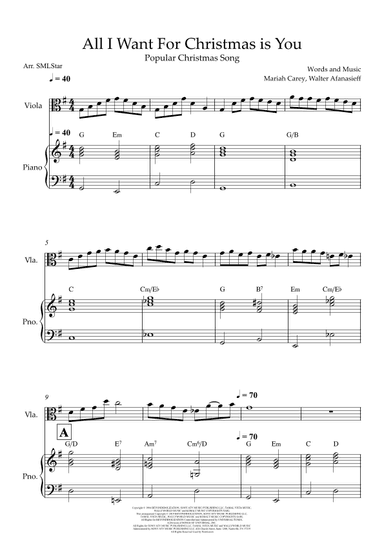 All I Want For Christmas Is You (arr. SMLStar)