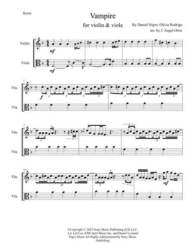 Vampire (arr. José angel Ortiz ramirez)