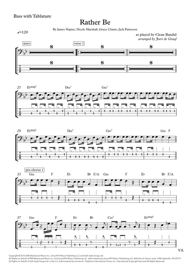 Rather Be (arr. Joeri de Graaf)