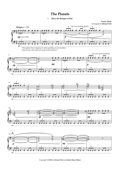 The Planets (Op. 21) (arr. Edward Tait)