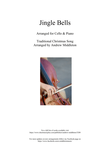 Jingle Bells arranged for Cello & Piano (arr. Andrew Middleton)