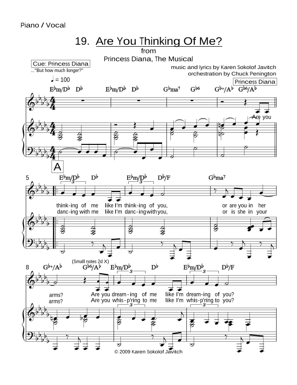 Princess Diana the Musical: Are You Thinking of Me