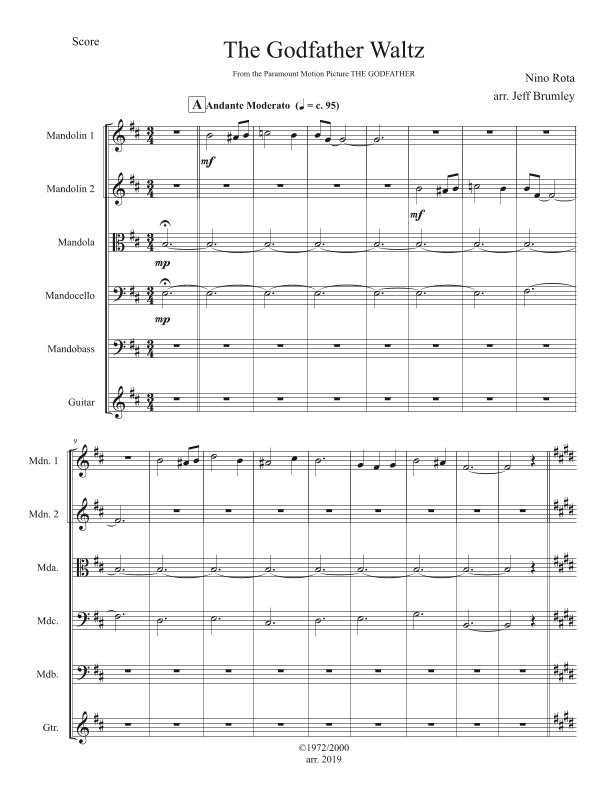 The Godfather Waltz (arr. Jeff Brumley)