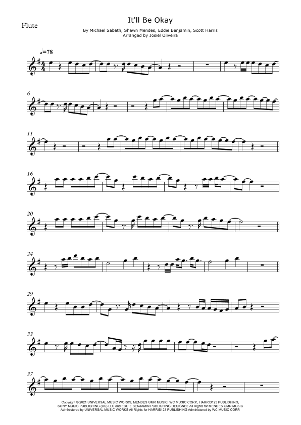 It'll Be Okay (arr. Josiel Oliveira)