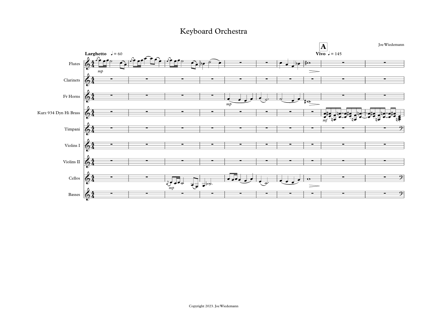 Keyboard Orchestra - Score Only