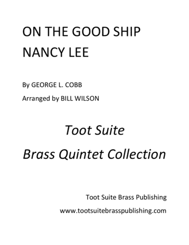On the Good Ship Nancy Lee (arr. Bill Wilson)