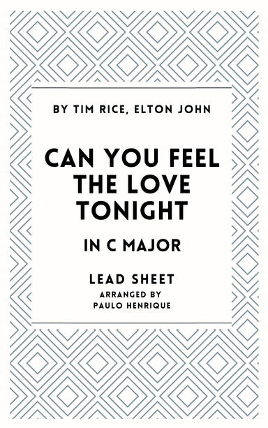 Can You Feel The Love Tonight (arr. Paulo Henrique)