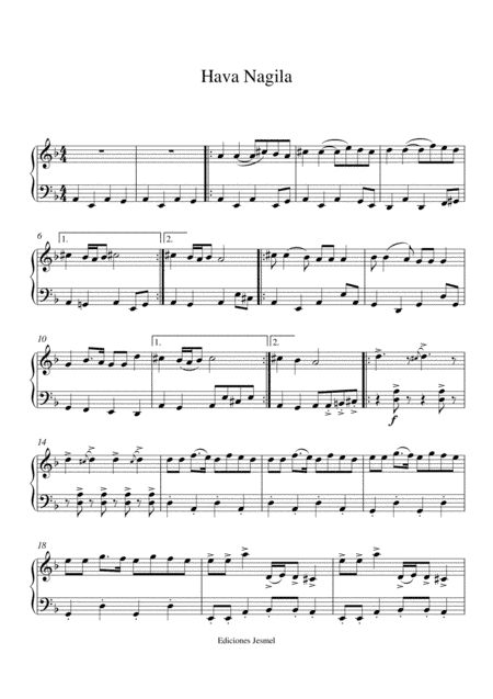 Hava Nagila (arr. Jesús Meléndez)