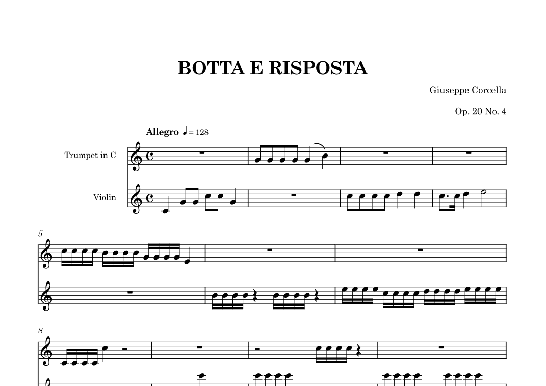 Botta e Risposta, Op. 20 No. 4