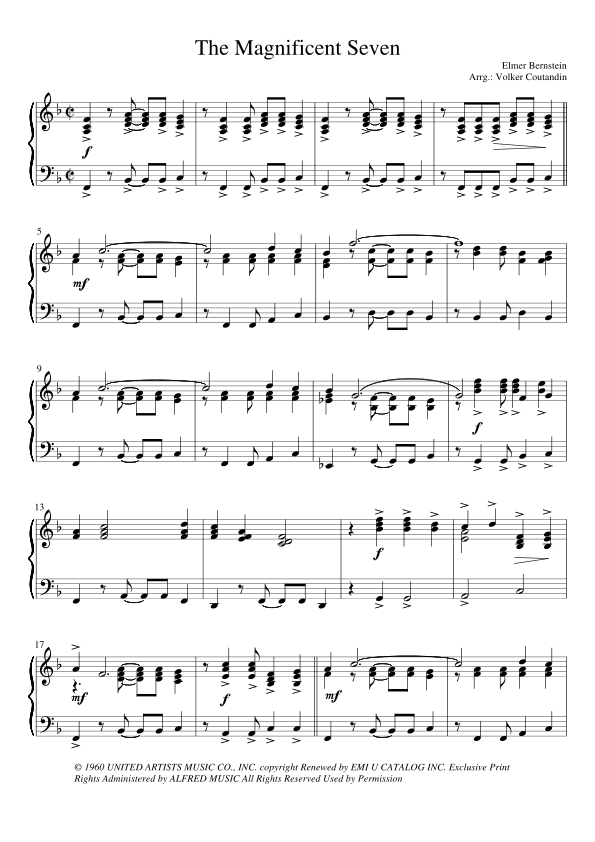 The Magnificent Seven (arr. Volker Coutandin)