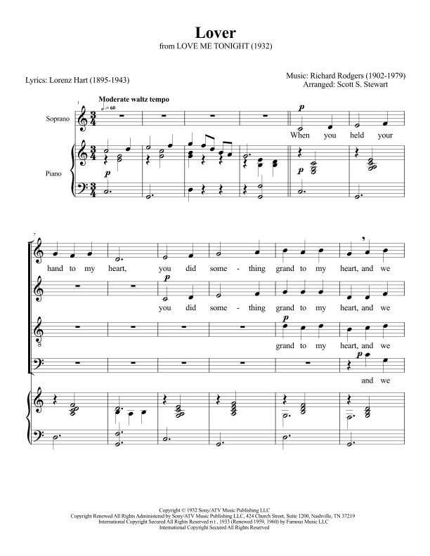 Lover (arr. Scott S. Stewart)