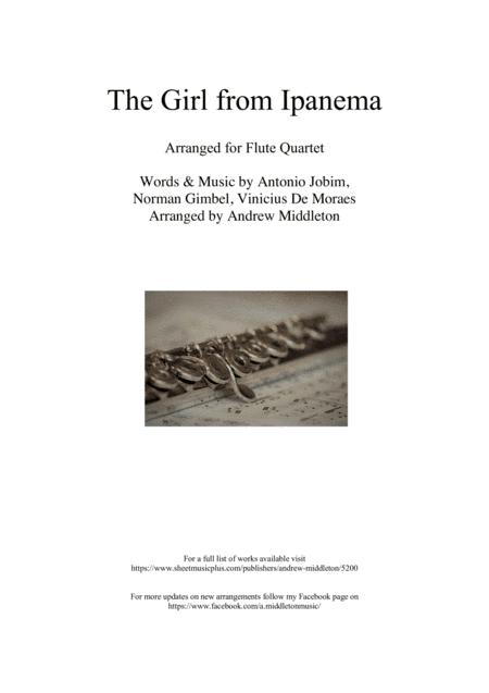 The Girl From Ipanema (garôta De Ipanema) (arr. Andrew Middleton)