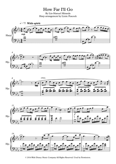 How Far I'll Go (arr. Lizzie Peacock)