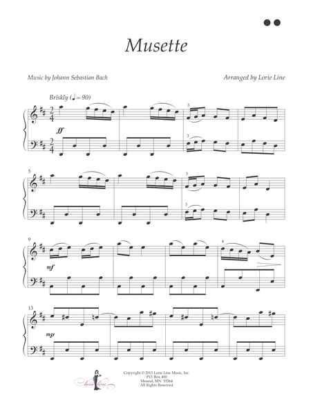 Musette (Bach) - EASY! (arr. Lorie Line)