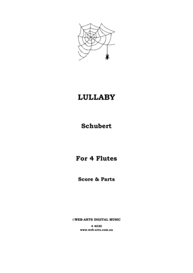 LULLABY for 4 flutes - SCHUBERT (arr. WEB-ARTS DigitalMusic)