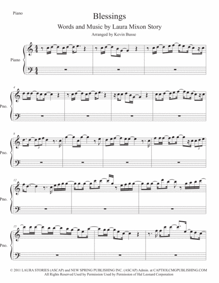 Blessings (arr. Kevin Busse)
