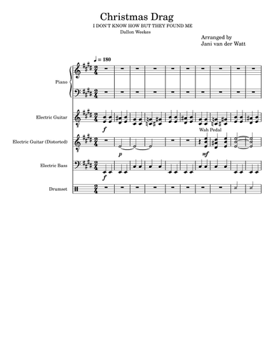 Christmas Drag (arr. Jani van der Watt)