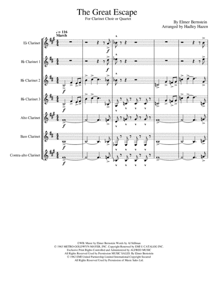 The Great Escape March (arr. Hadley Hazen)